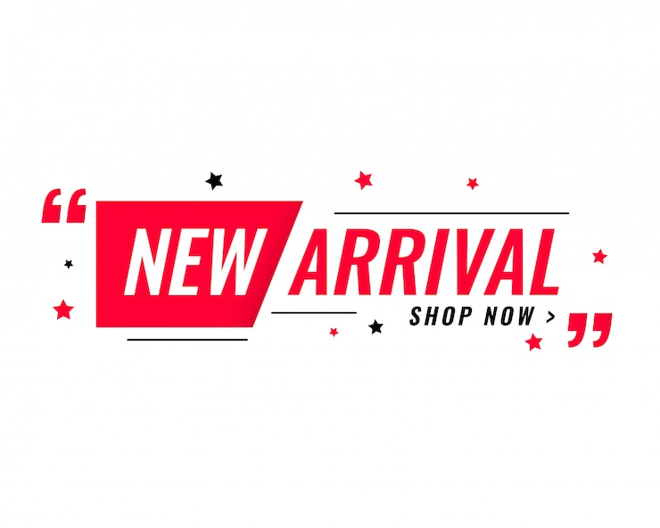 Gratis Vector nieuwe aankomst eenvoudige moderne banner