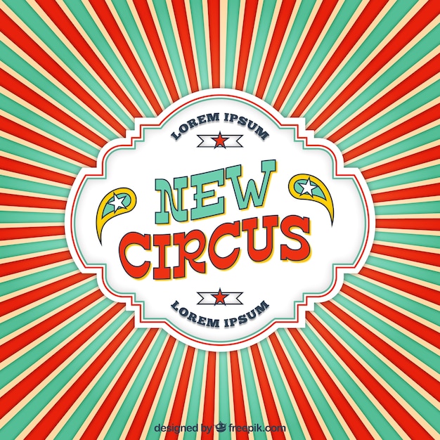 Nieuwe circus achtergrond