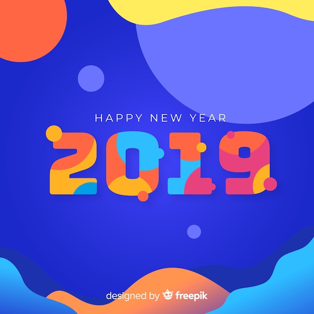 Nieuwe jaar 2019 achtergrond