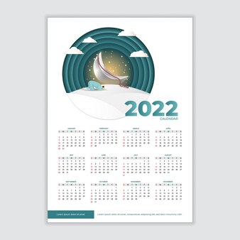 Nieuwjaar 2022 islamitische kalender in moderne stijl
