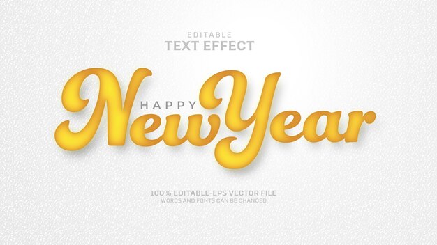 Nieuwjaar teksteffect