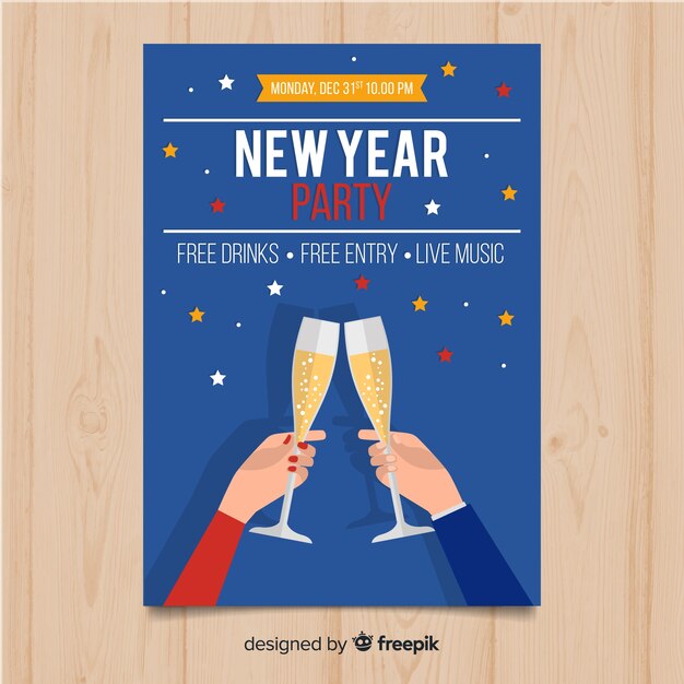 Nieuwjaarsfeest 2019 poster