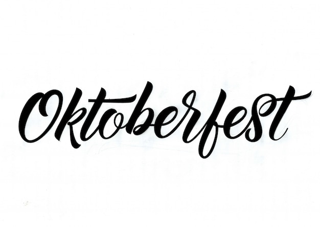 Octoberfest kalligrafische inscriptie