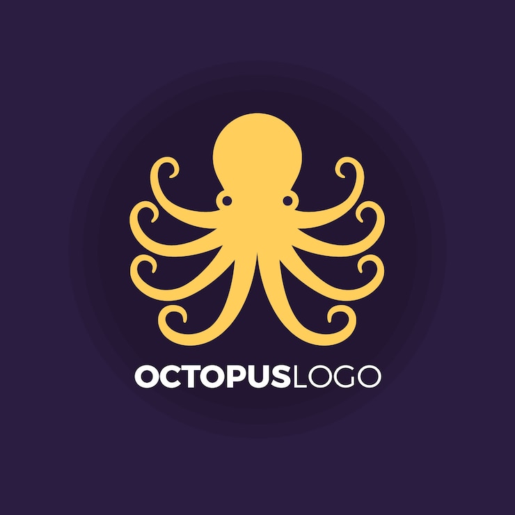 Gratis Vector octopus logo concept