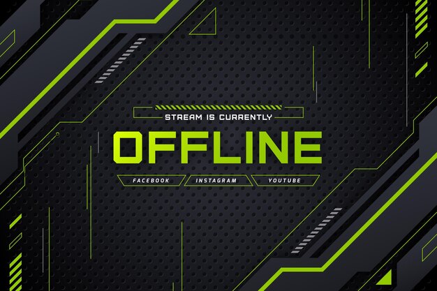 Offline twitch banner gammer-stijl