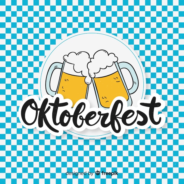 Gratis vector oktoberfest achtergrond