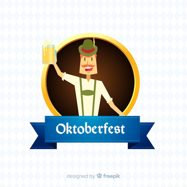 Gratis vector oktoberfest achtergrond