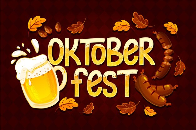 Oktoberfest belettering concept