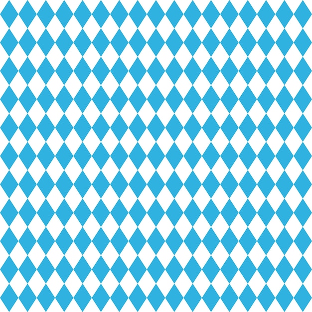 Oktoberfest blauwe naadloze ruit achtergrond Vector illustratie