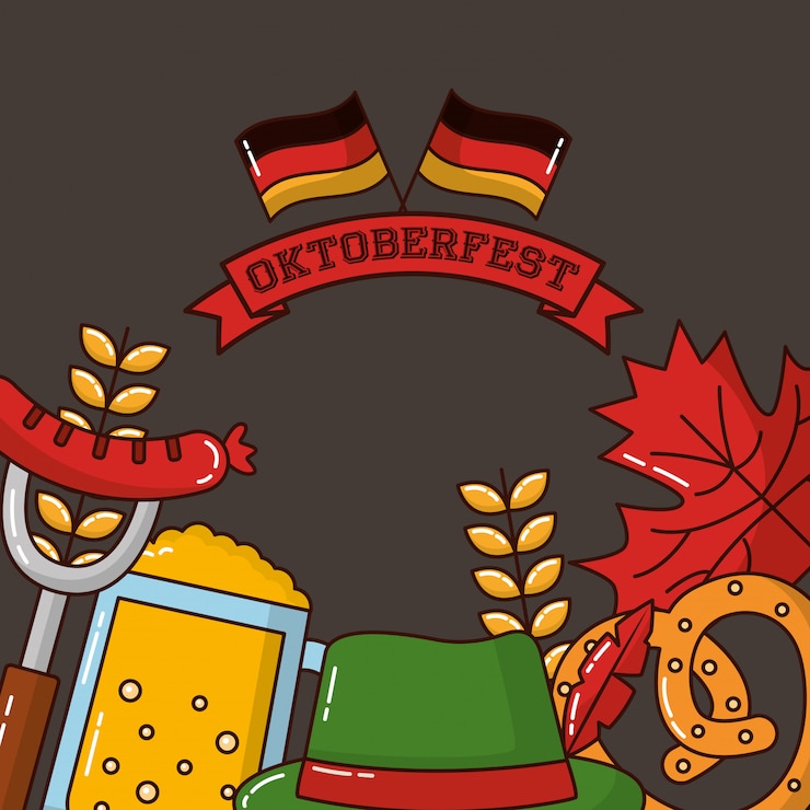 Gratis Vector oktoberfest duitsland-viering