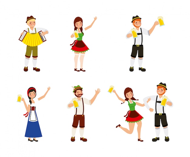 Gratis vector oktoberfest feest festival