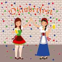 Gratis vector oktoberfest feest festival