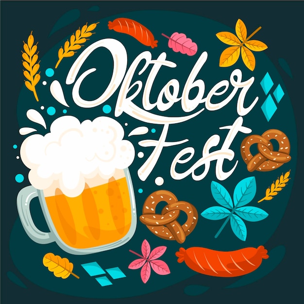 Gratis vector oktoberfest feest