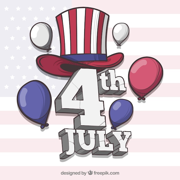 Onafhankelijkheidsdag van 4 juli achtergrond