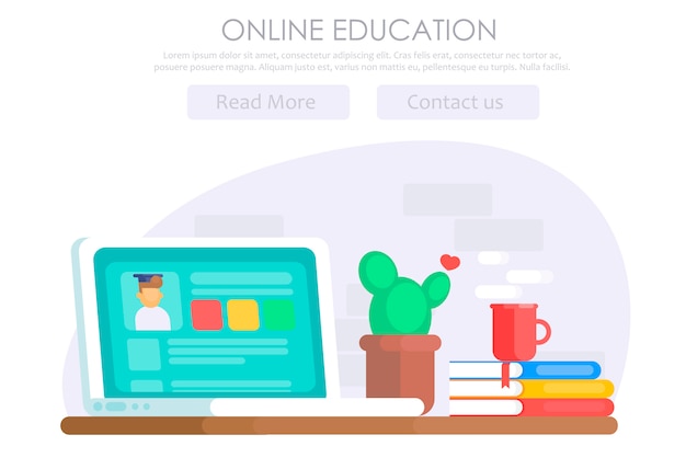 Online onderwijs banner