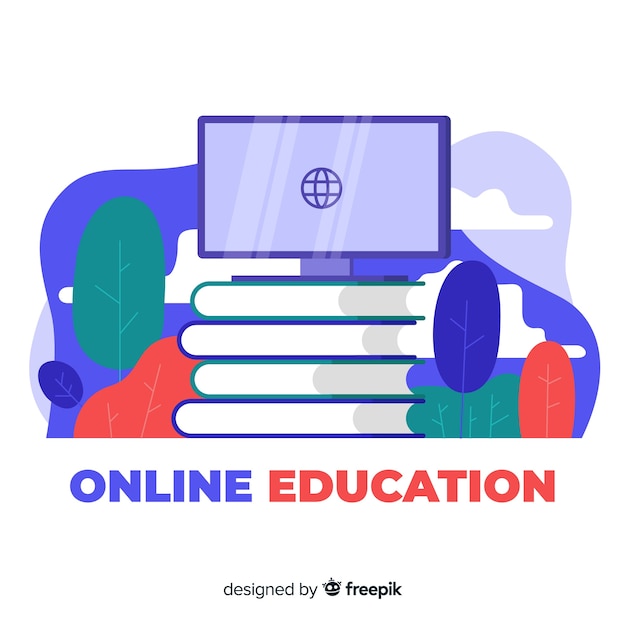 Online onderwijs concept