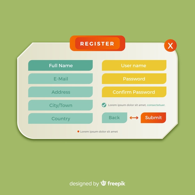 Online registratieformulier