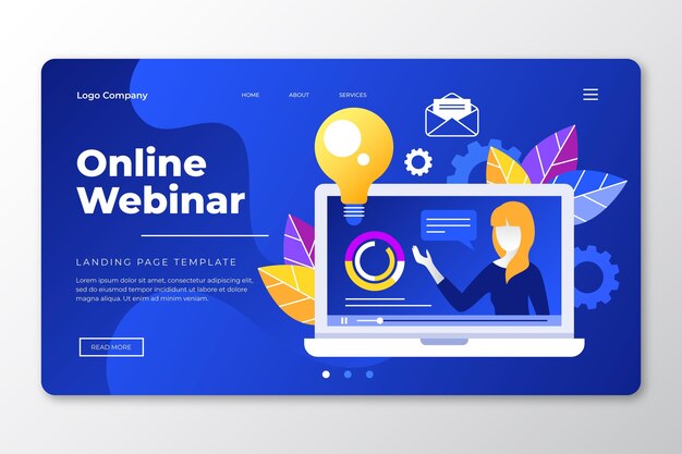 Online webinar-bestemmingspagina