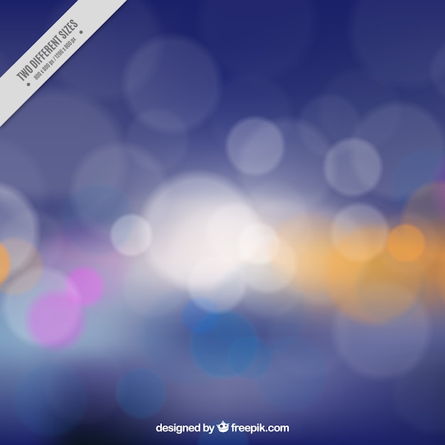 Gratis vector onscherpe achtergrond bokeh van lichten