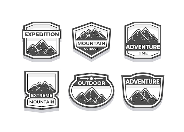 Gratis vector ontdek advanture symbolenset