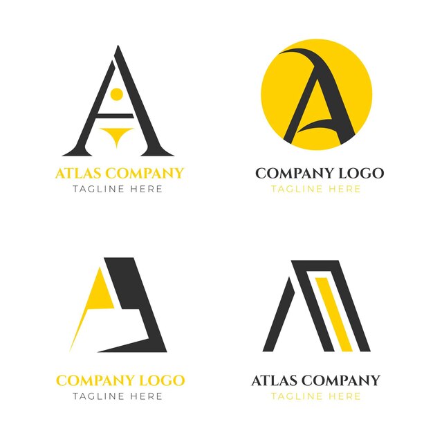 Ontwerp een logo-pakket plat