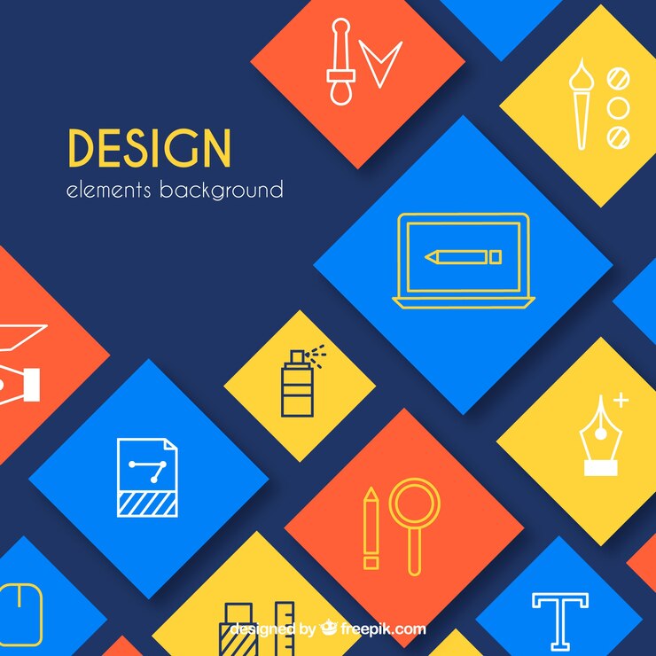 Gratis Vector ontwerp elementen achtergrond