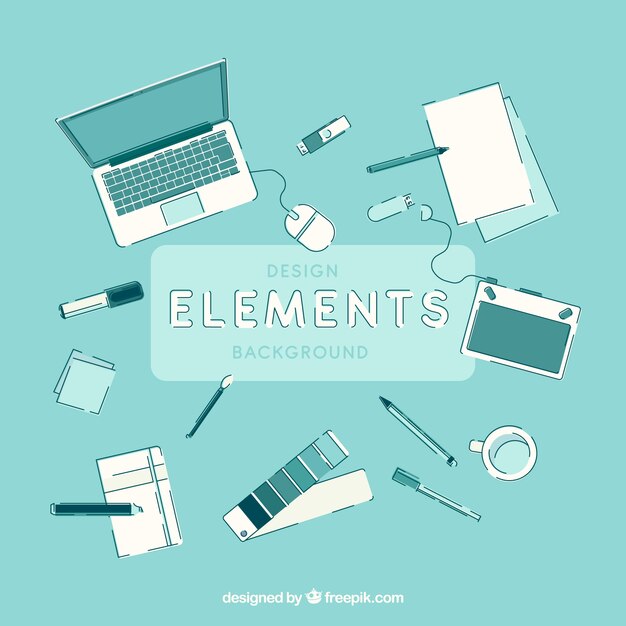 Ontwerp elementen achtergrond