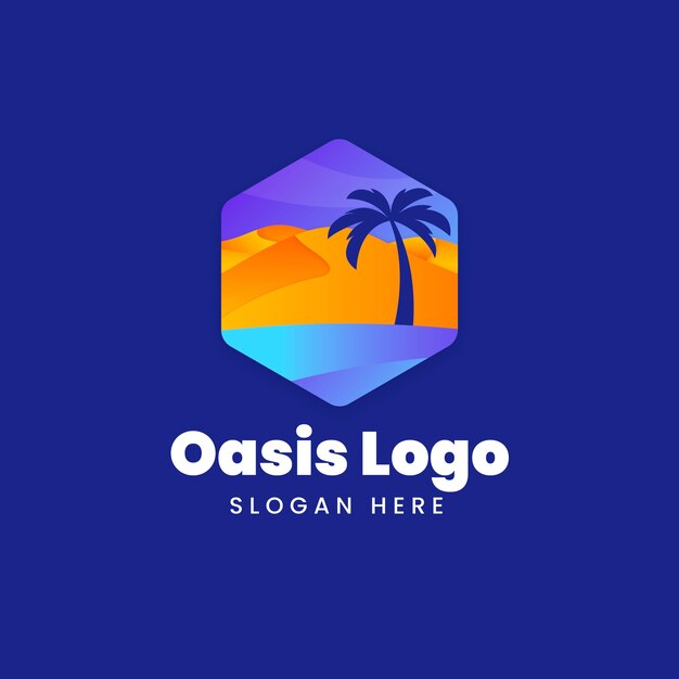 Ontwerp met gradiëntoase-logo