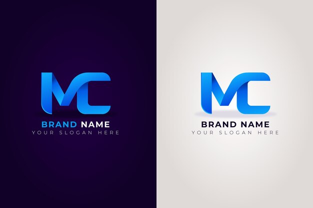 Ontwerp met verloop mc-logo