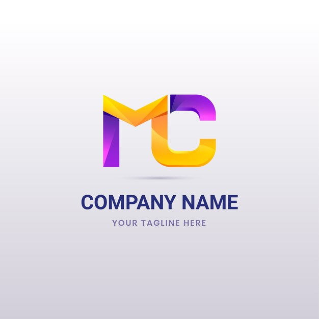 Ontwerp met verloop mc-logo