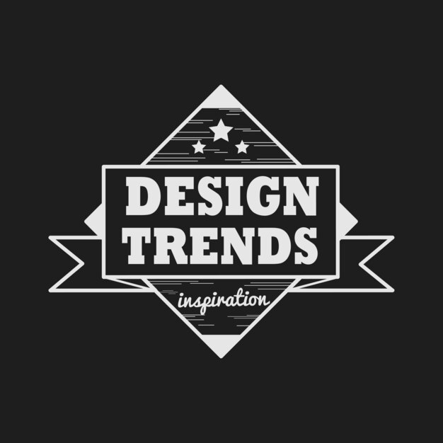 Ontwerp trends badge logo vector