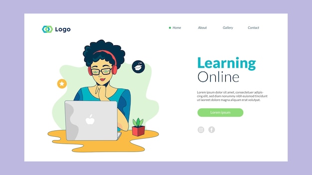 Ontwerp van bestemmingspagina's voor online leren