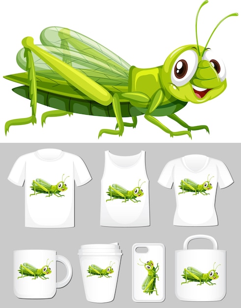 Ontwerp van cricket in verschillende t-shirt