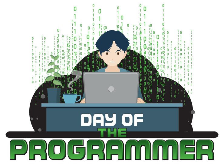 Gratis Vector ontwerp van de banner van de dag van de programmeur