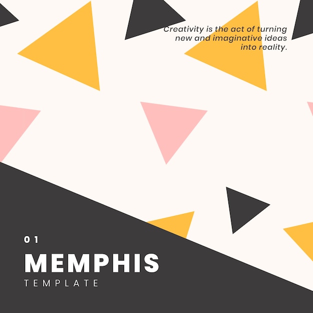 Ontwerp van de banner van Memphis-website