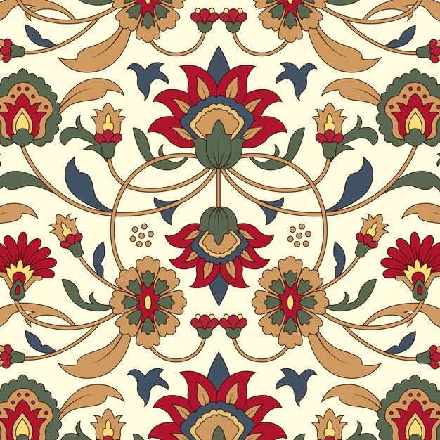 Ontwerp van een Perzisch tapijtpatroon