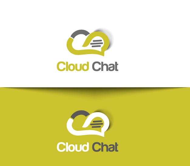 Ontwerpsjabloon voor Cloud Chat-logo