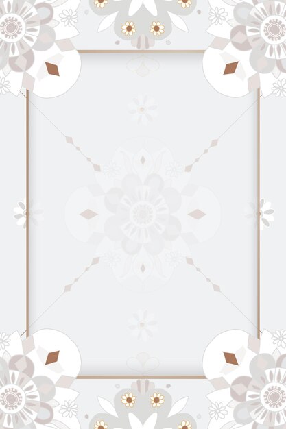 Oosterse mandala frame bloemen