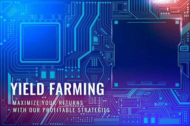 Gratis vector opbrengst landbouw investeringen sjabloon vector digitale financiën blog banner
