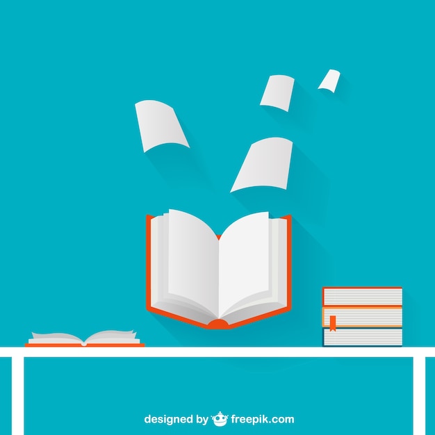 Gratis vector open boek illustratie