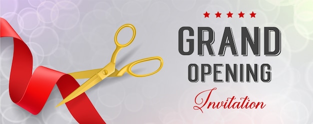 Opening banner met elegant ontwerp