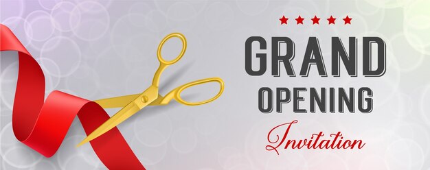 Opening banner met elegant ontwerp