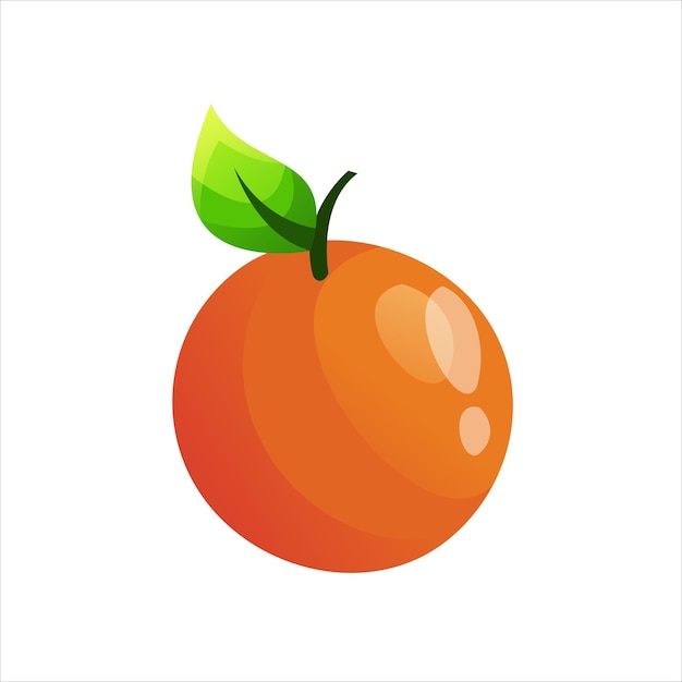 Gratis vector oranje fruit ontwerpt abstracte illustratie vector