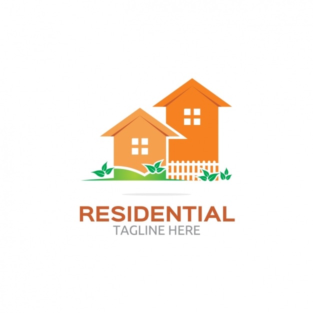 Oranje residentiële logo