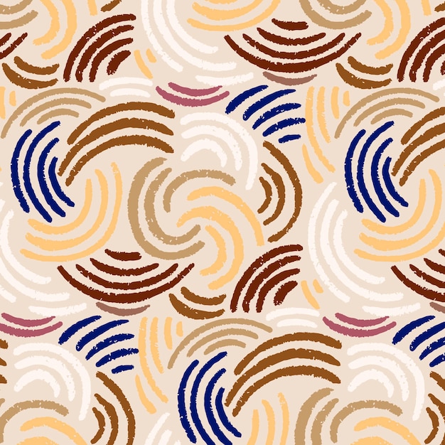 Organisch plat abstract elementpatroon