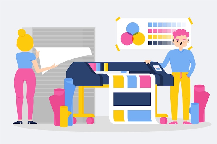 Gratis Vector organische grafische industrie voor plat ontwerp