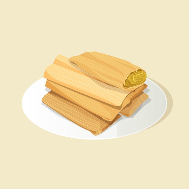 Organische platte tamales