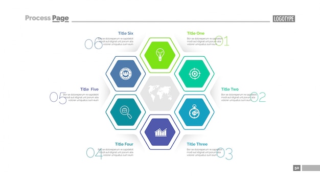 Organizer slide template