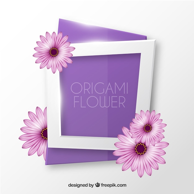 Origami bloem