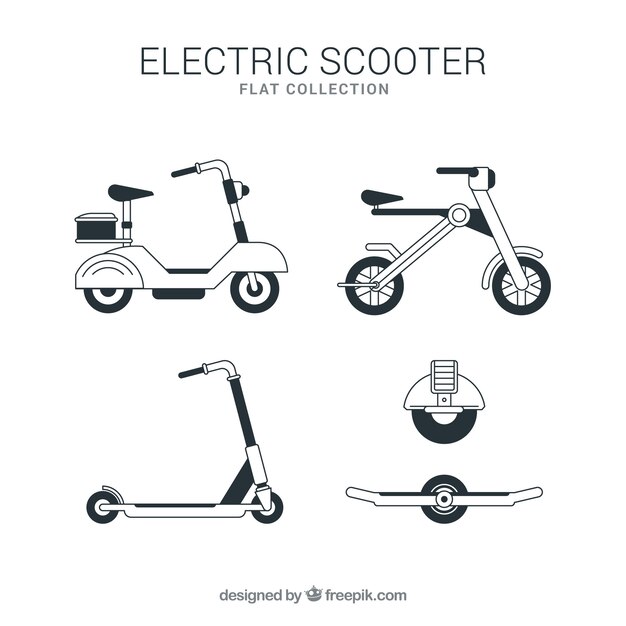 Originele set van elektrische scooters